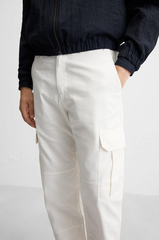 White Cargo Pants