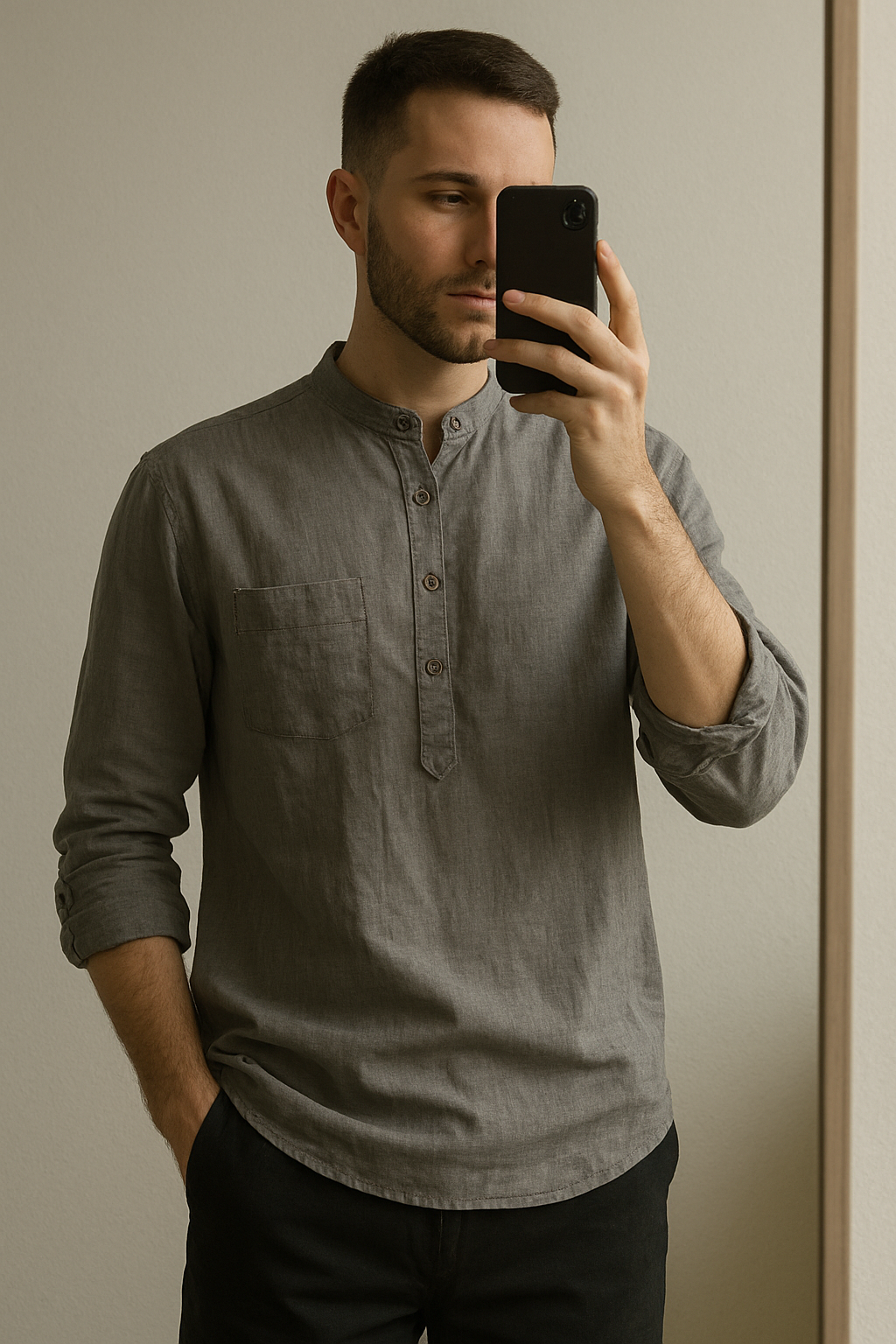 Men’s Cotton Linen Kurta