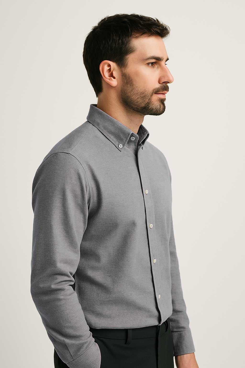 Men’s Classic Oxford Shirt – Grey