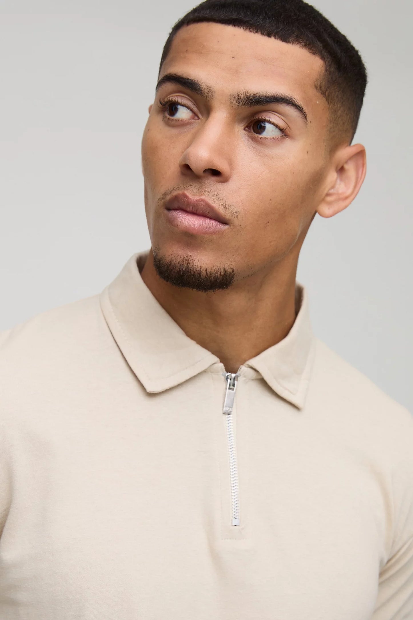 Bohooman Pique Zip Polo Shirt