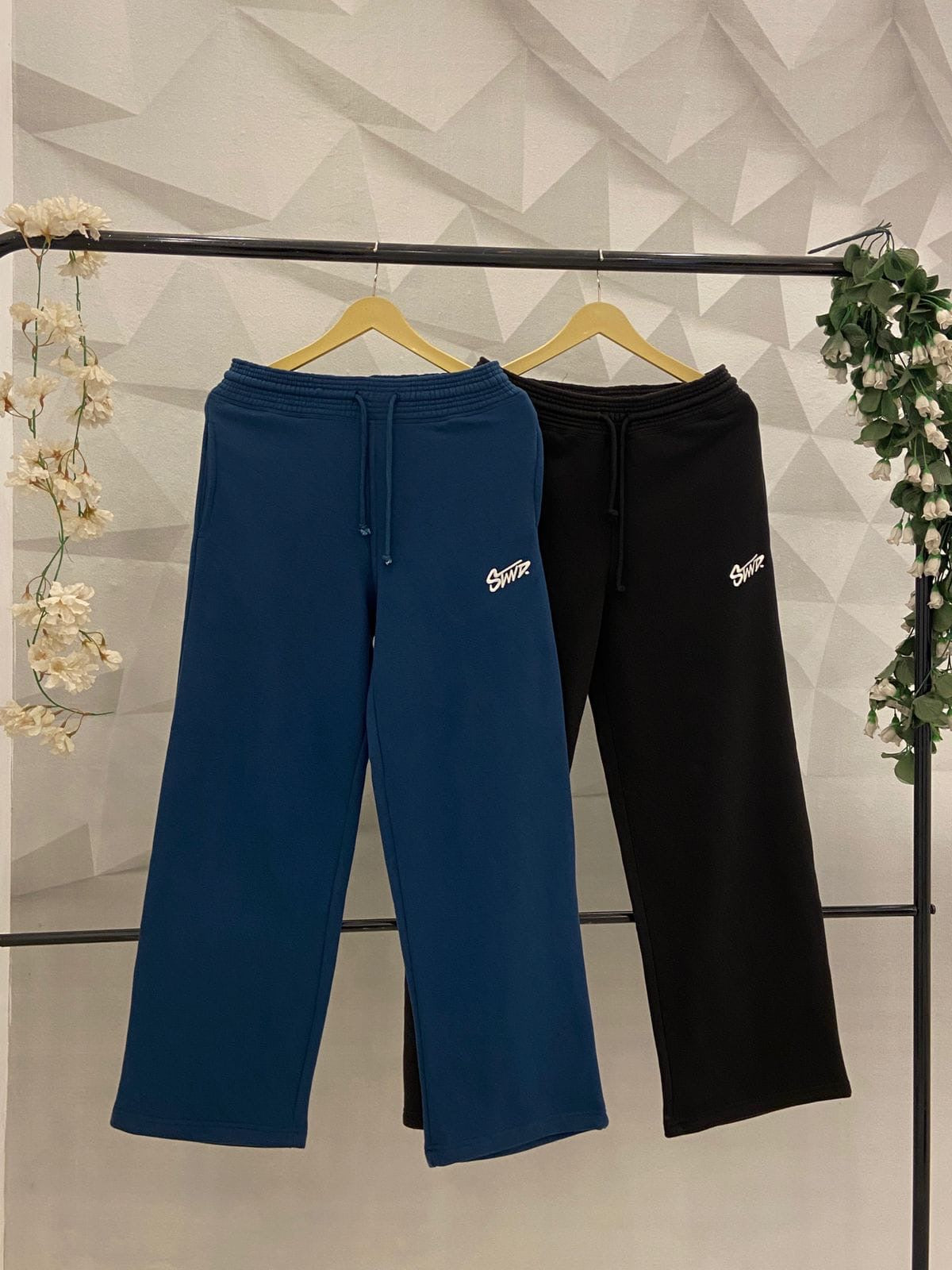 STWD Wide-Leg Fleece Trousers