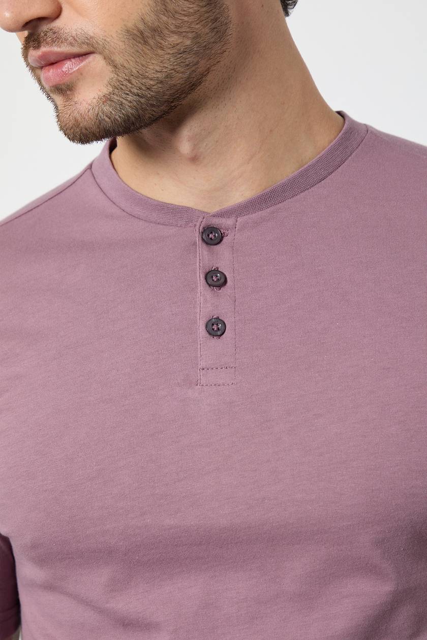 Henley Cotton Tshirt