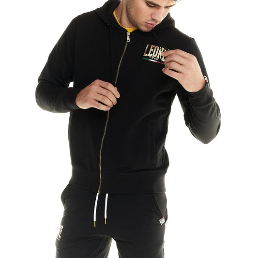 Leone 1947 Gold Print Hoodie – Premium Gym & Casual Wear