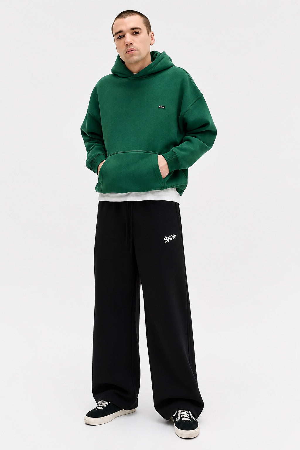 Oversized Unisex Fleece Hoodie – Heavyweight Loose Fit Short Length Hoodie