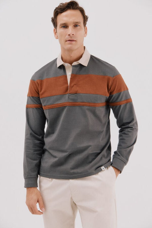 Cortefiel Polo Rugby Rayas