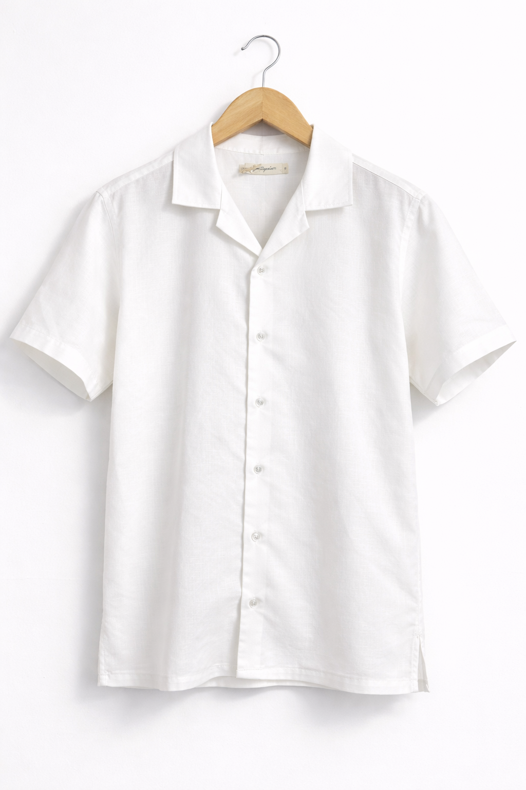 Men’s Linen Cuban Collar Shirt 
