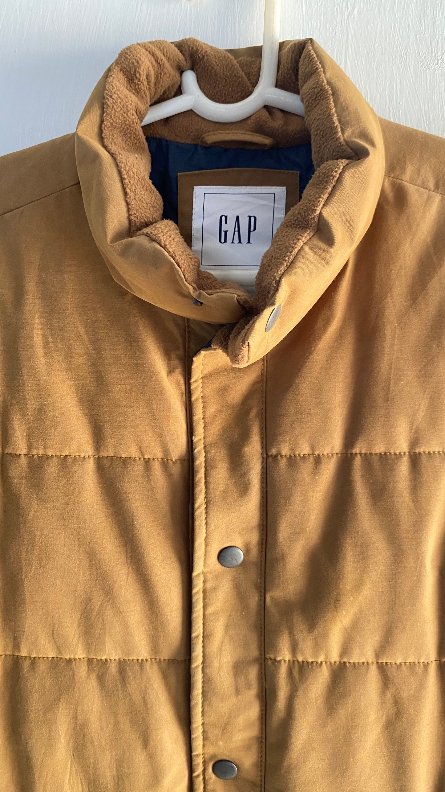 Men’s Brown Sleeveless Puffer Jacket