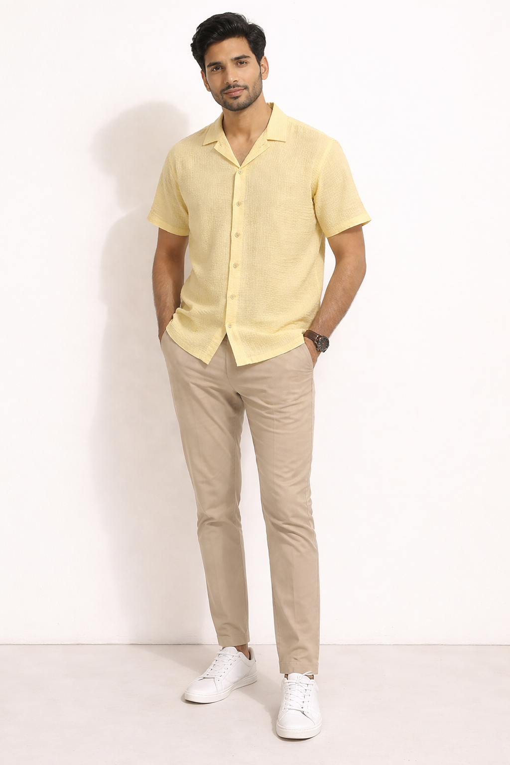 Waffle Cotton Lightweight Shirt