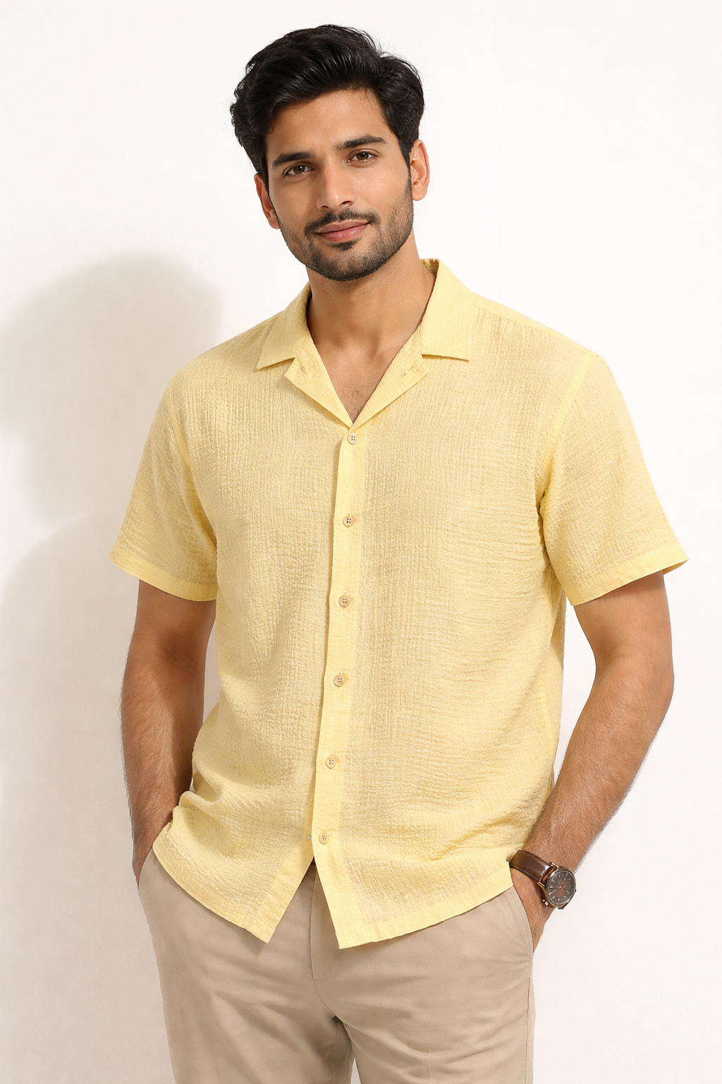 Waffle Cotton Lightweight Shirt