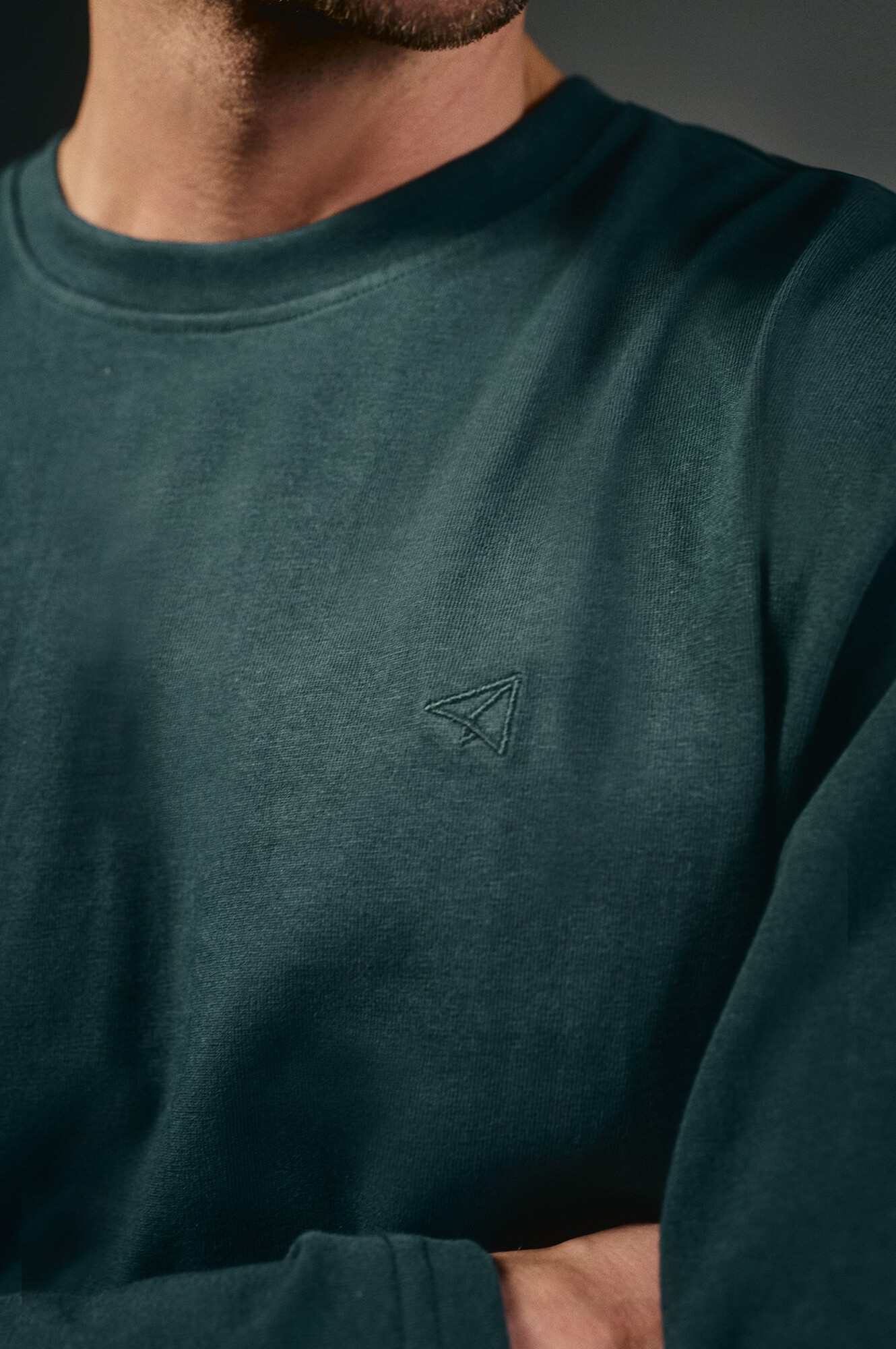 Men’s Solid Long Sleeve Cotton T-Shirt