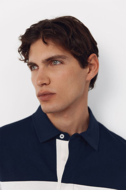 Cortefiel Polo Rugby Rayas