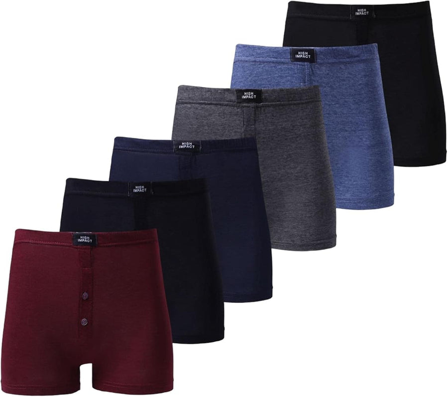 Men Boxer High Impact Cotton Blend 3Pack Briefs Trunk