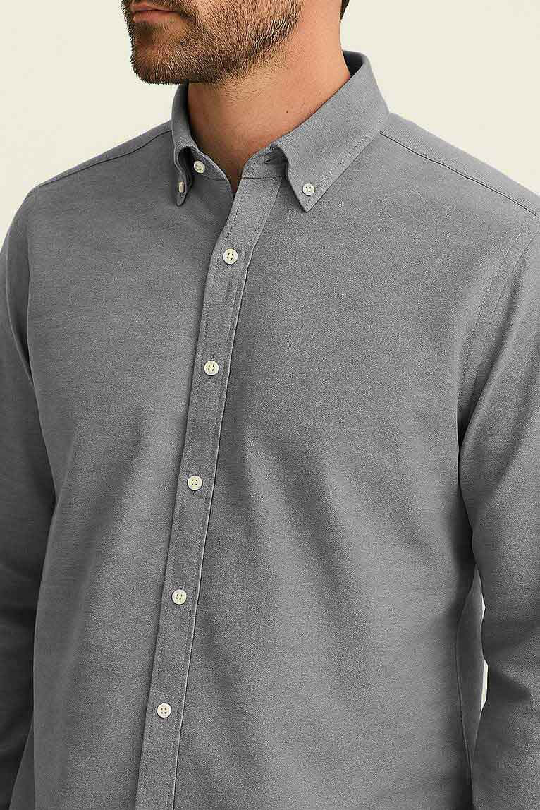 Men’s Classic Oxford Shirt – Grey