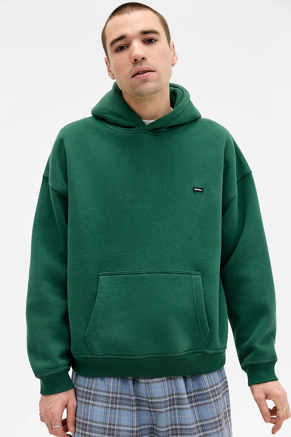 Oversized Unisex Fleece Hoodie – Heavyweight Loose Fit Short Length Hoodie