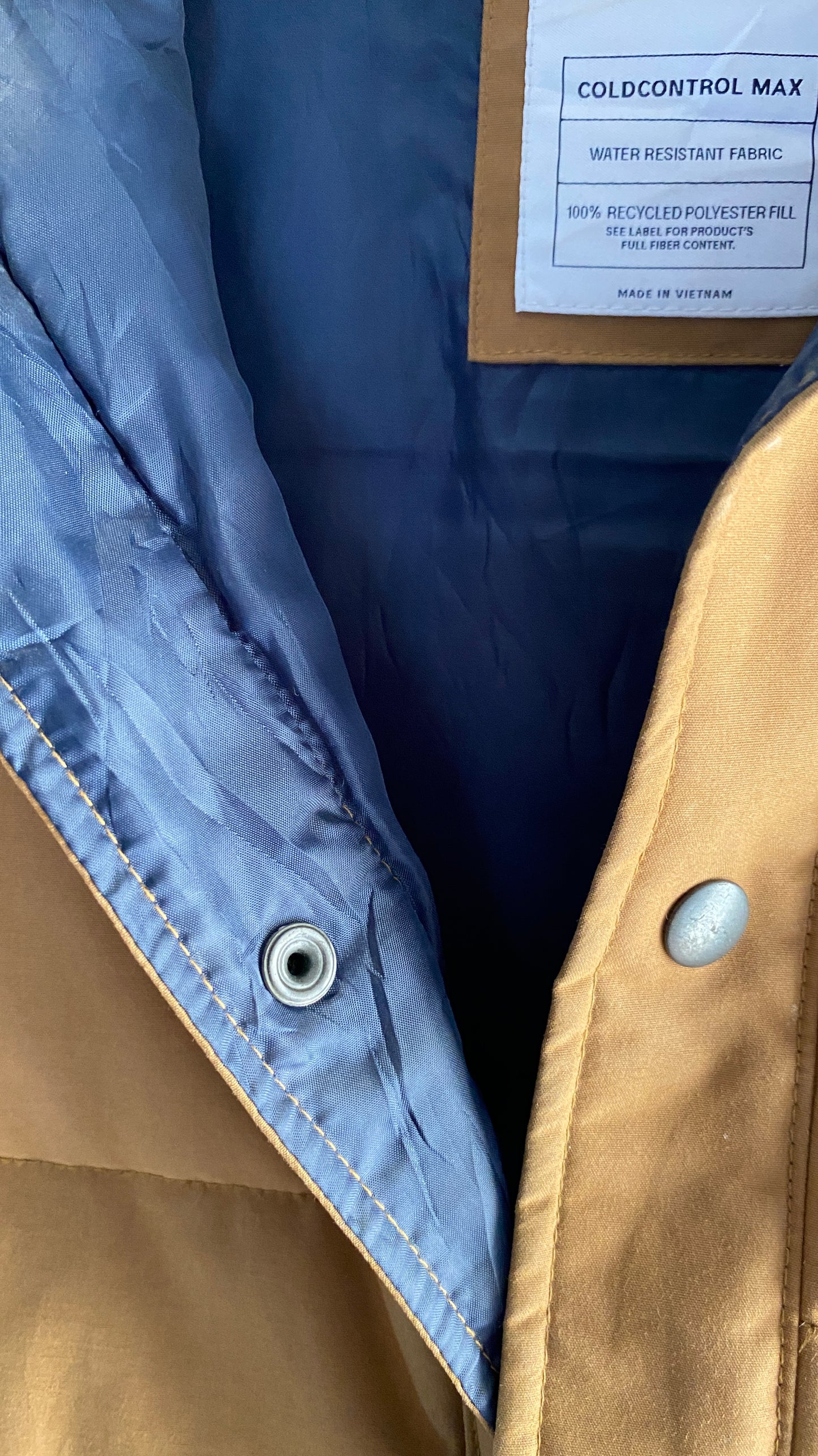 Men’s Brown Sleeveless Puffer Jacket