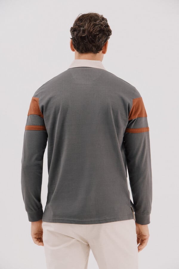 Cortefiel Polo Rugby Rayas