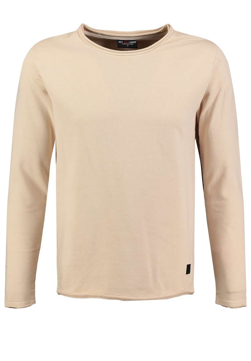 Men’s Cotton Round Neck Long Sleeve Sweatshirt – Washed Casual Fit