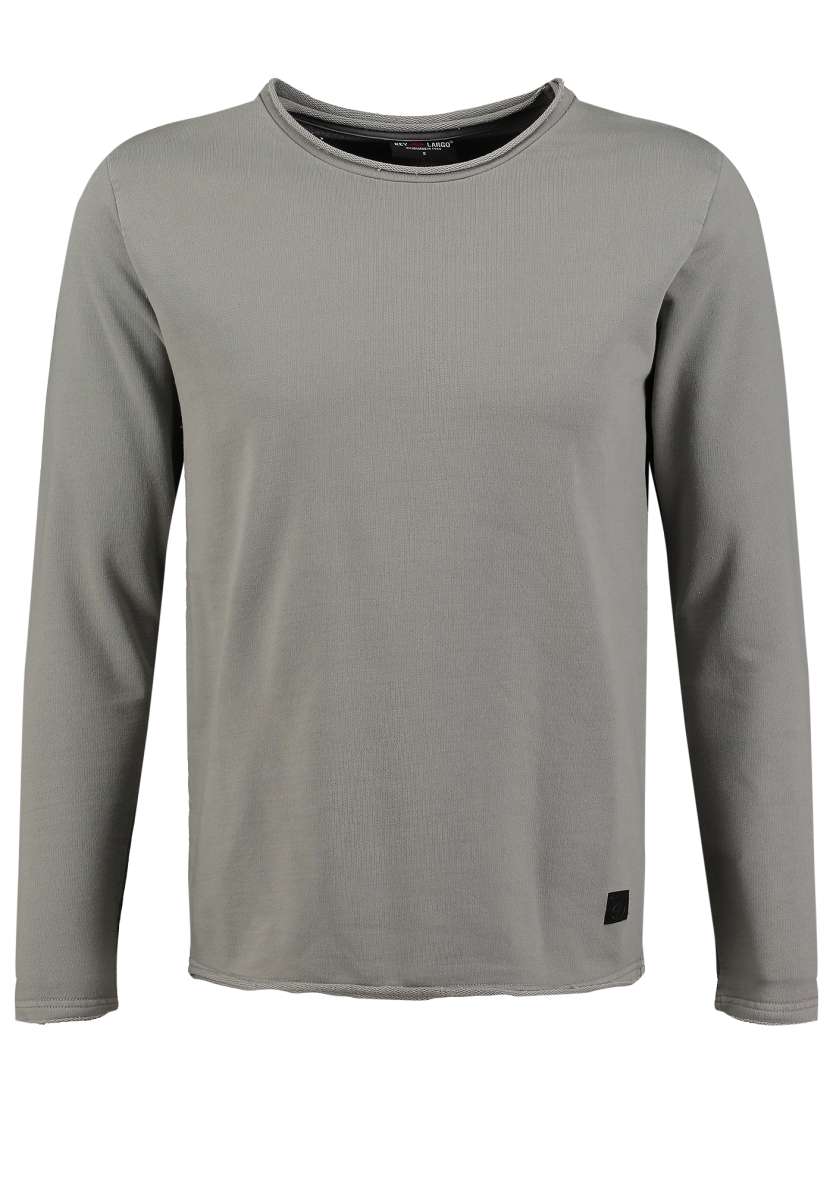 Men’s Cotton Round Neck Long Sleeve Sweatshirt – Washed Casual Fit