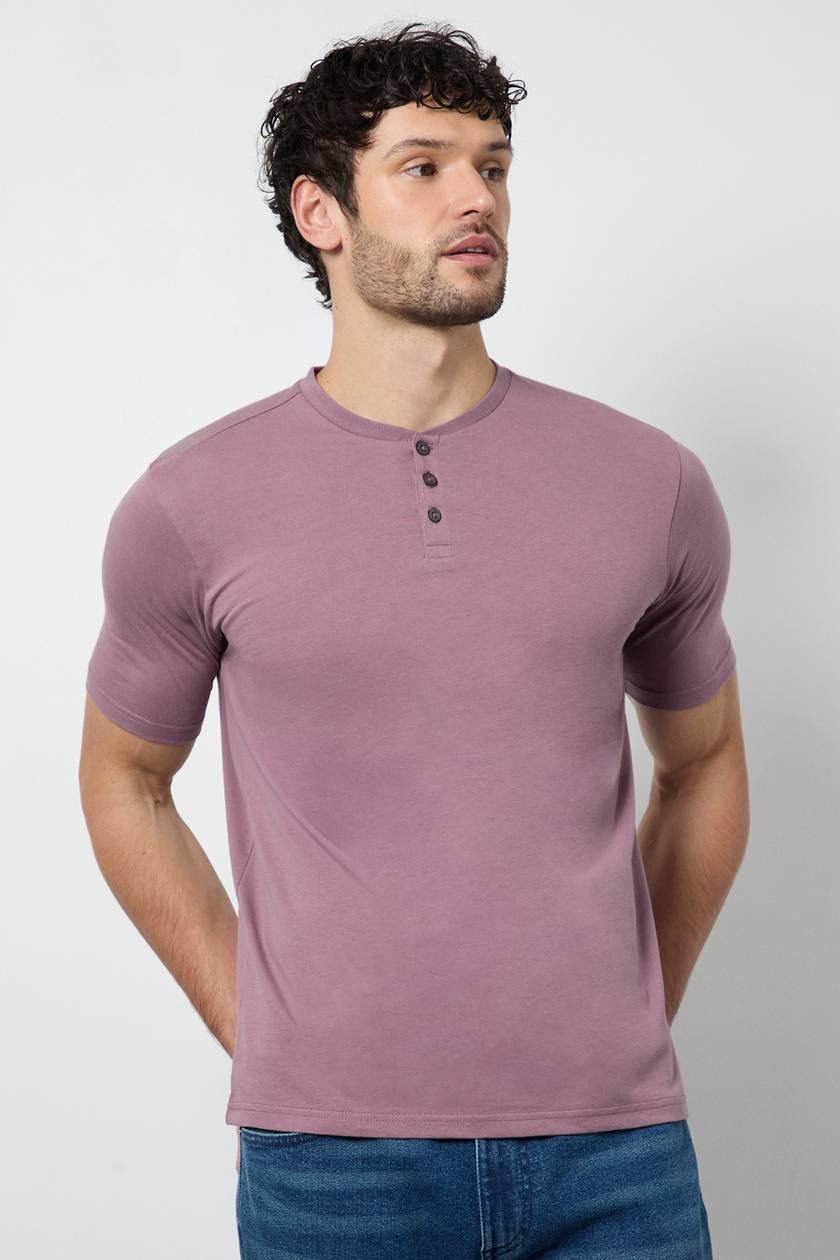 Henley Cotton Tshirt