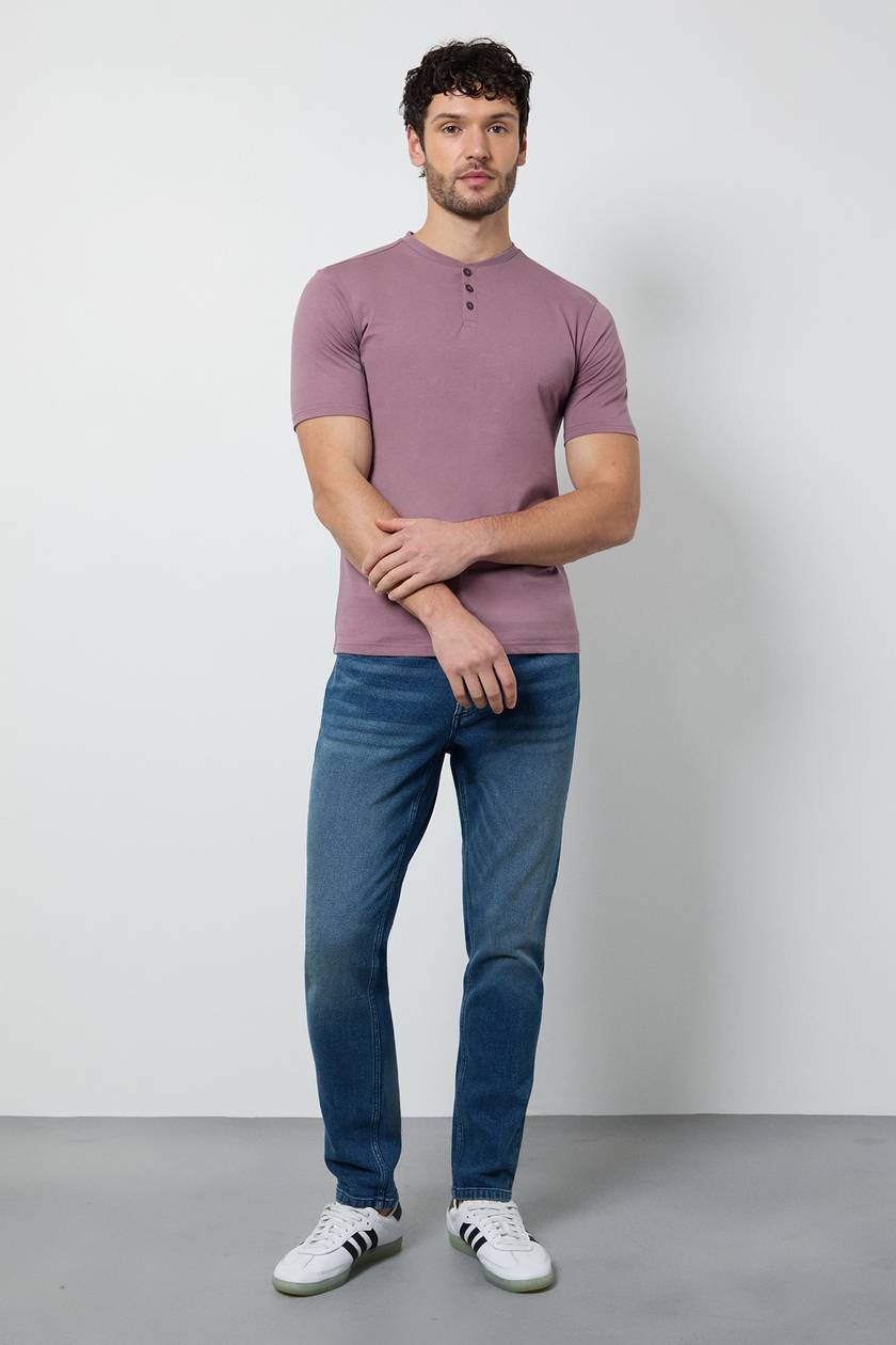 Henley Cotton Tshirt