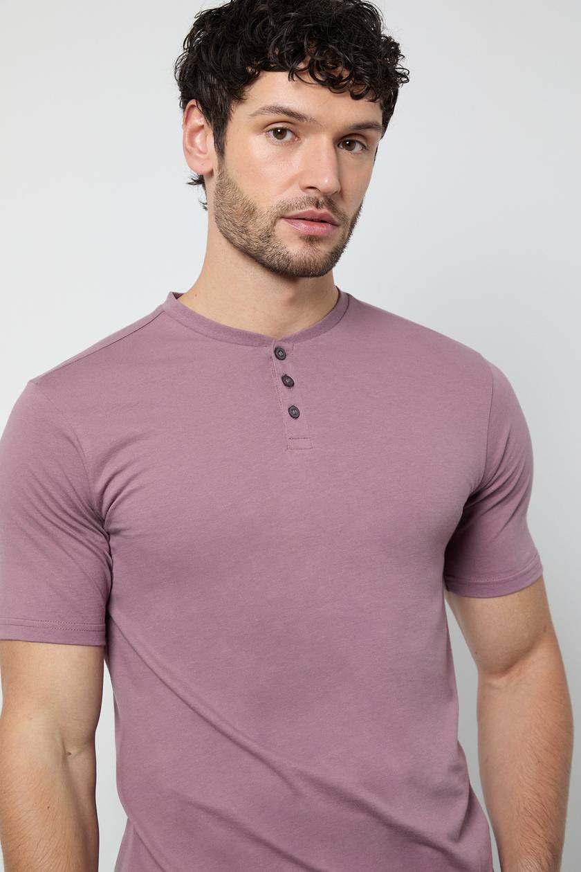Henley Cotton Tshirt
