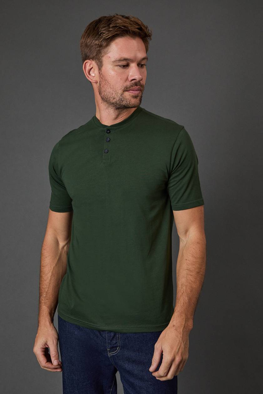 Henley Cotton Tshirt