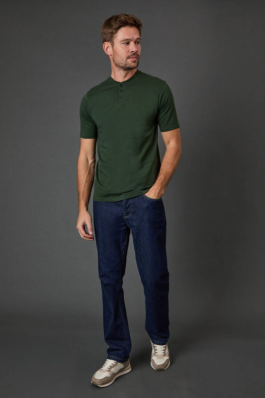 Henley Cotton Tshirt