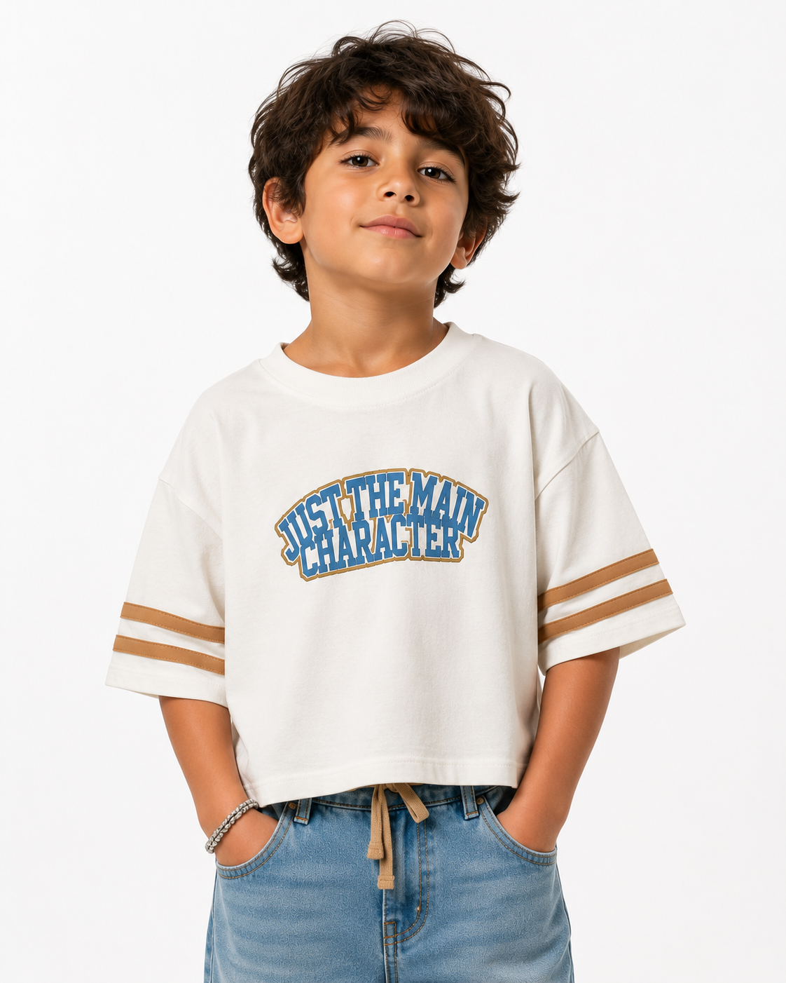 Just The Main Character Lightweight Terry Loose Fit T-Shirt
